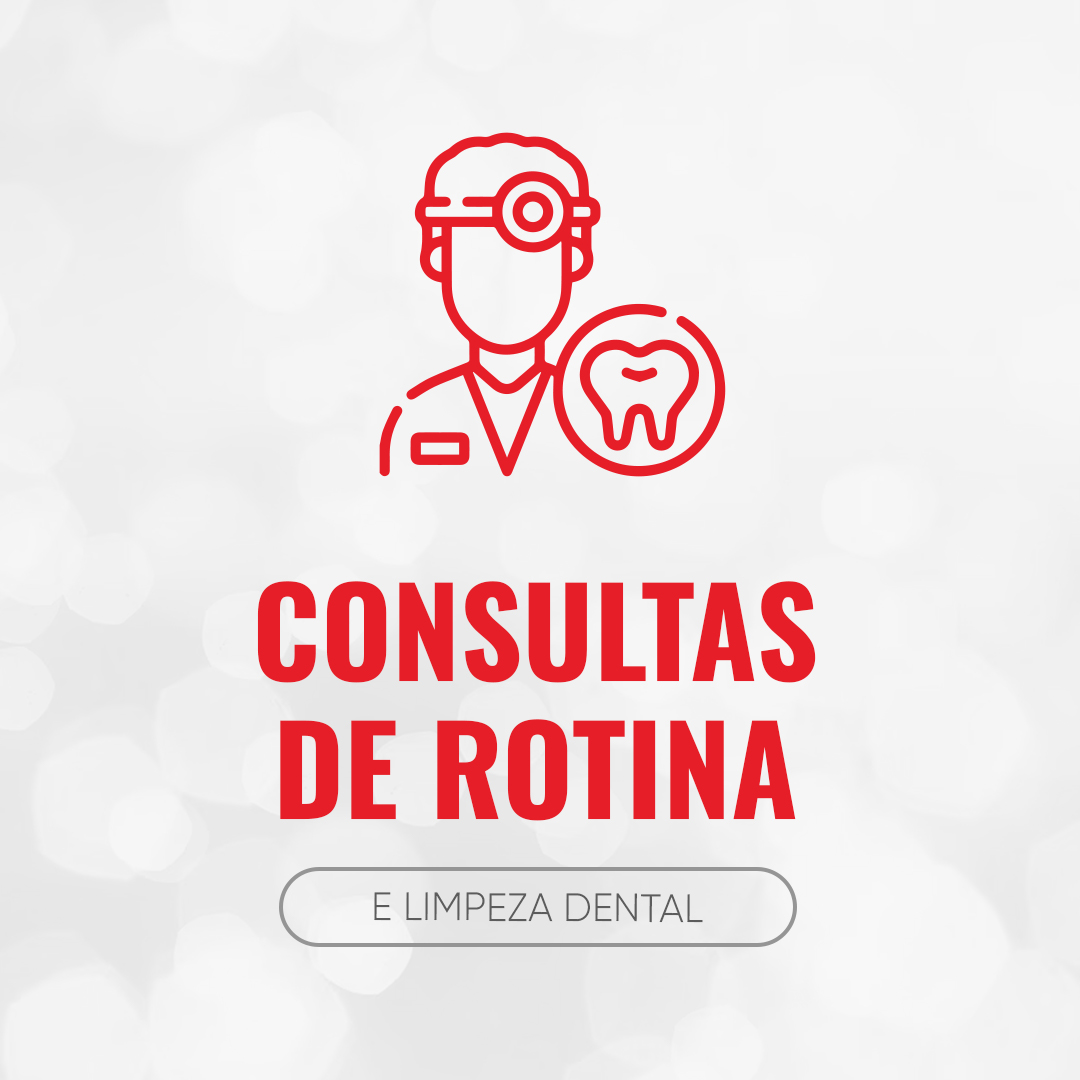 Consultas de rotina e limpeza dental